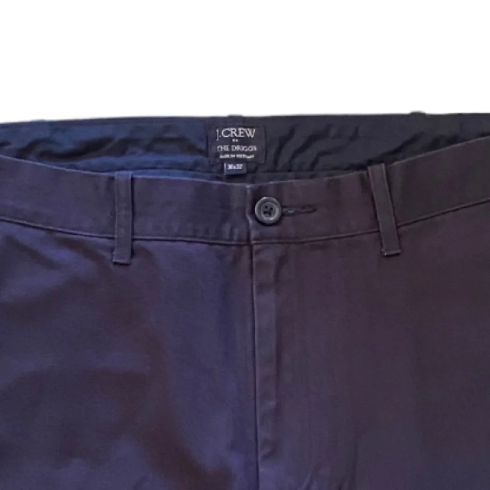 J CREW Men’s “The Driggs” Blue Casual Chino Pants 100% Cotton 36/32